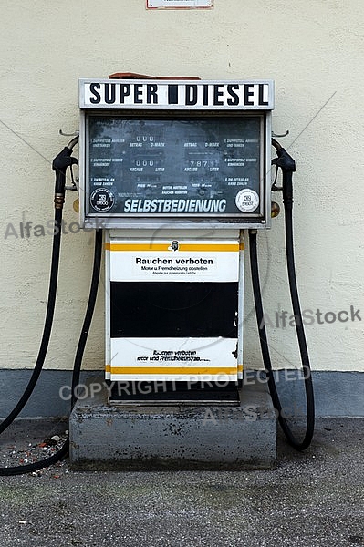Old refuel station for diesel