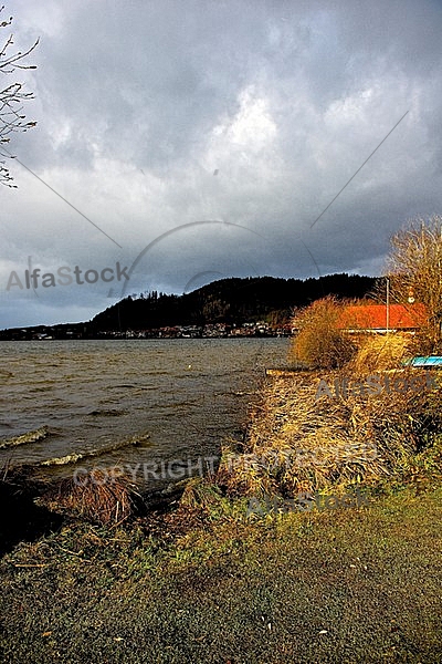 Storm on the lake, Hopfensee, Bavaria, Germany
