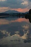 Sunset at the Lake Hopfensee